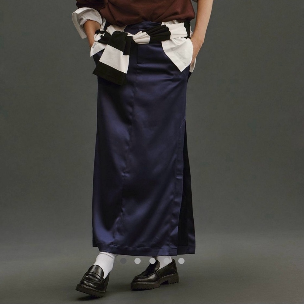 Maeve | Sateen Trouser Skirt